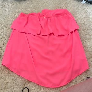 Peppermint size L strapless silky top